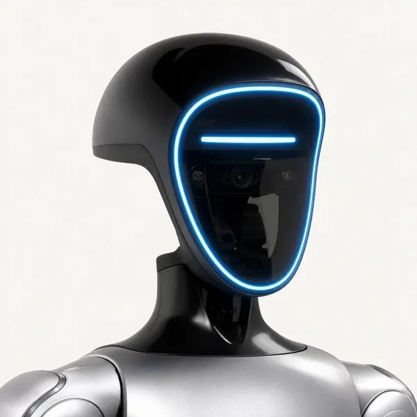 Tête du robot humanoïde Unitree G1 et ses capteurs