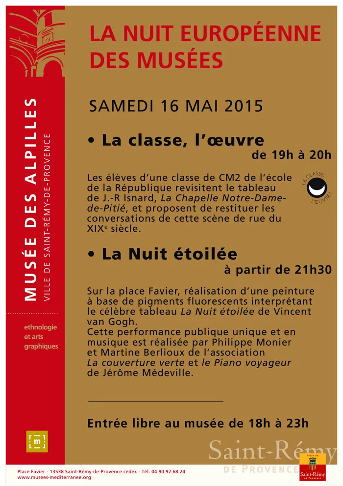  Nuit des Musées Saint-Rémy-de-Provence